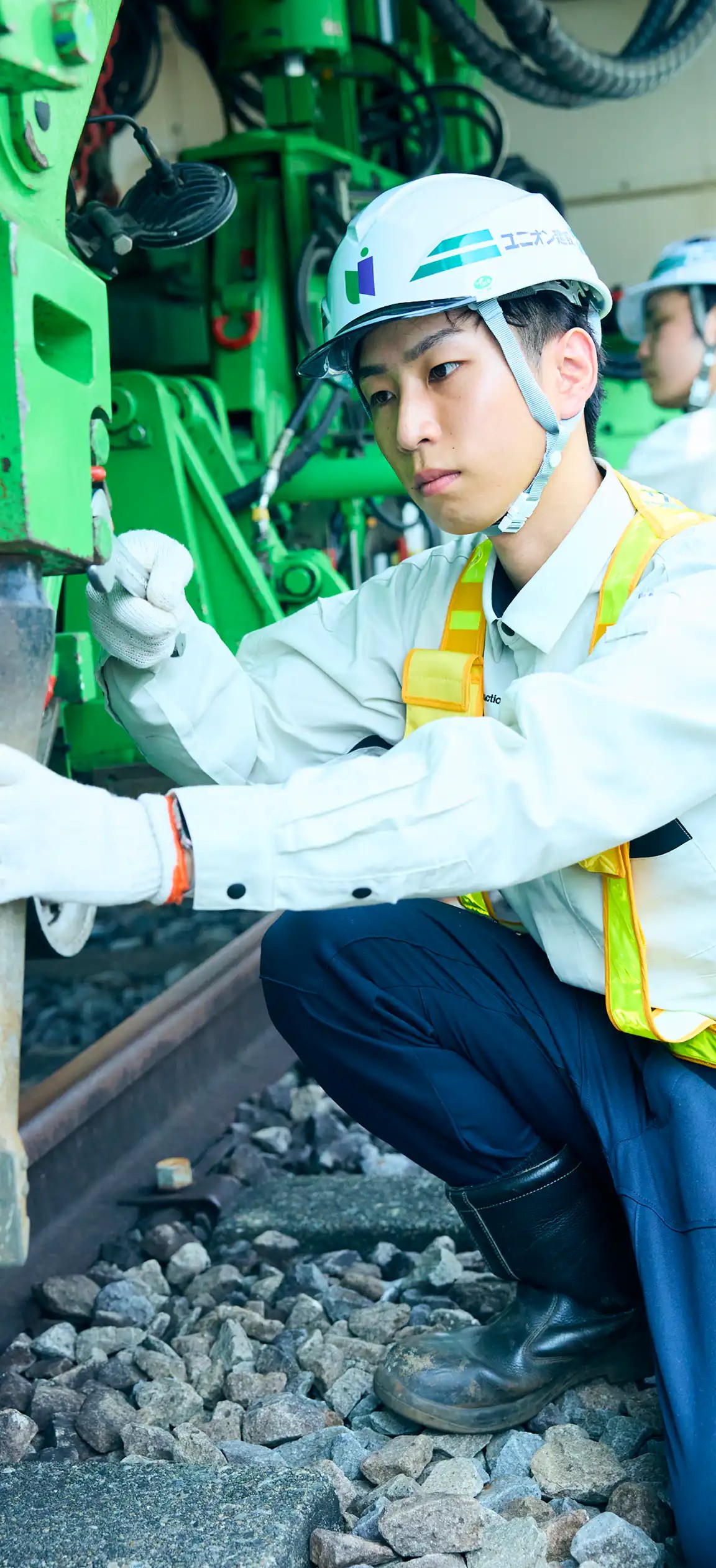 ユニオン建設の作業員の作業風景
