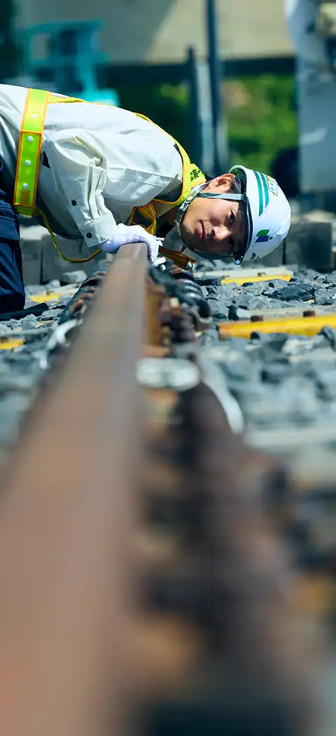 ユニオン建設の作業員の作業風景