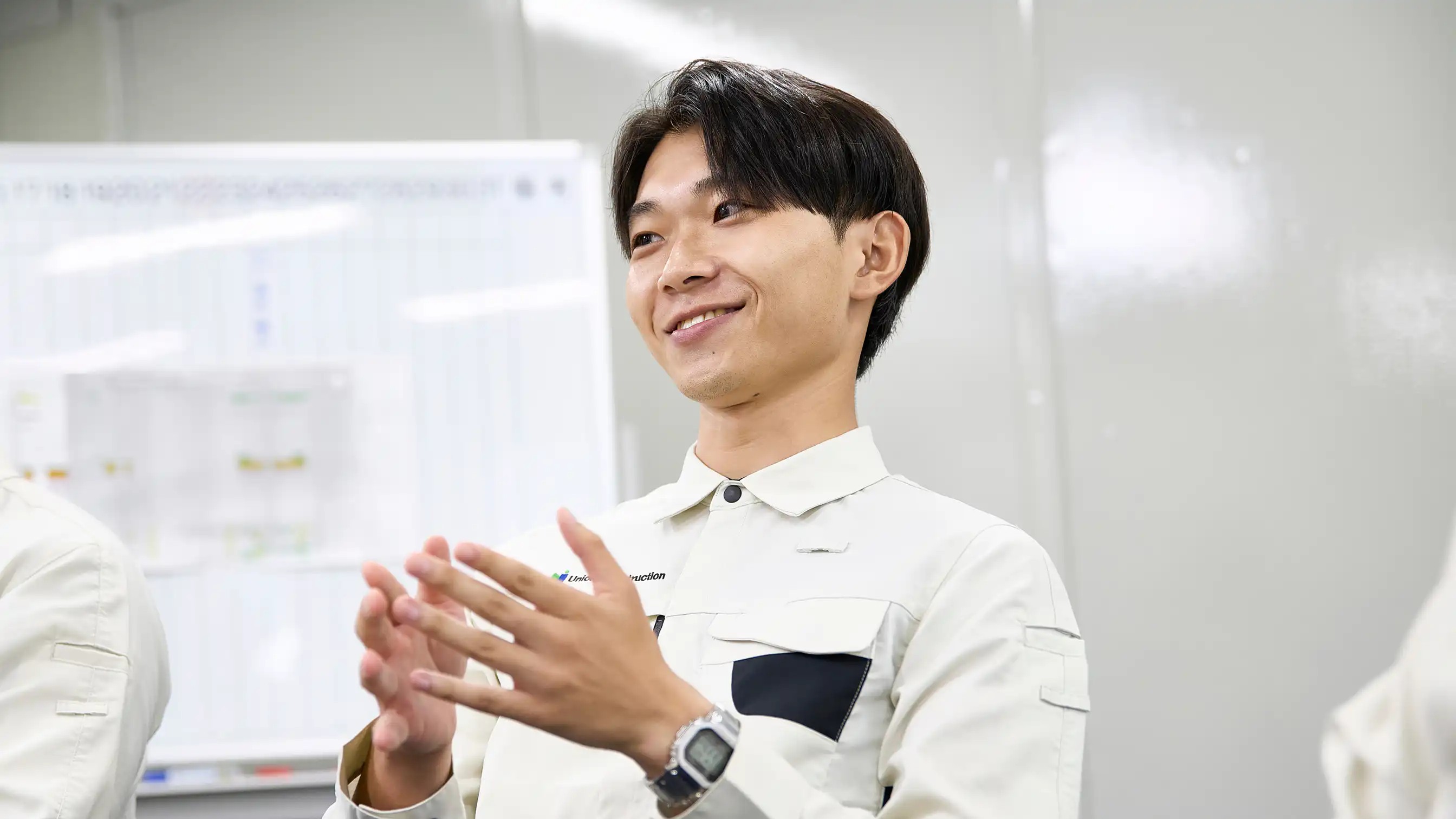 社員さんが話している様子