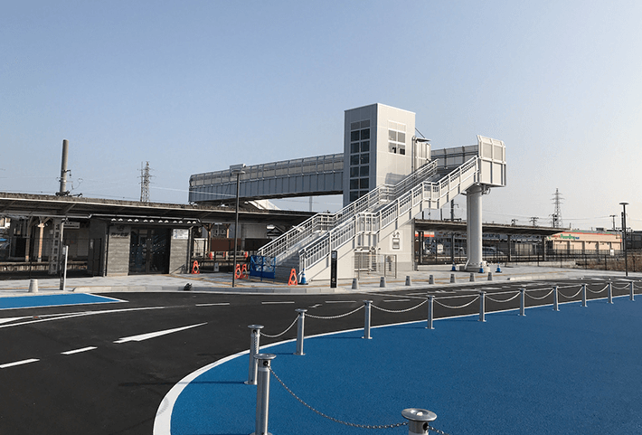 跨線人道橋新設工事